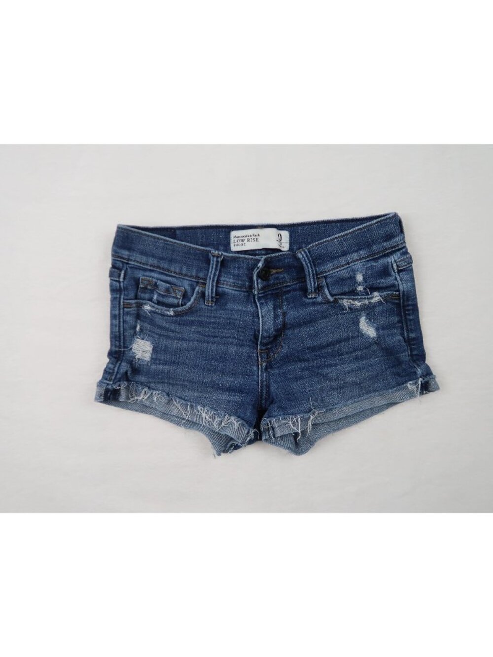 ✨3/$30 Abercrombie & Fitch 0 Womens Low Rise Distressed Jean Shorts